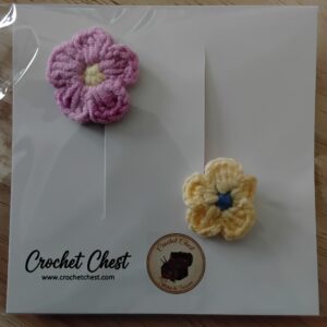 Handmade Crochet Flower Hair Clips Set With Colorful Floral Hair Accessories
