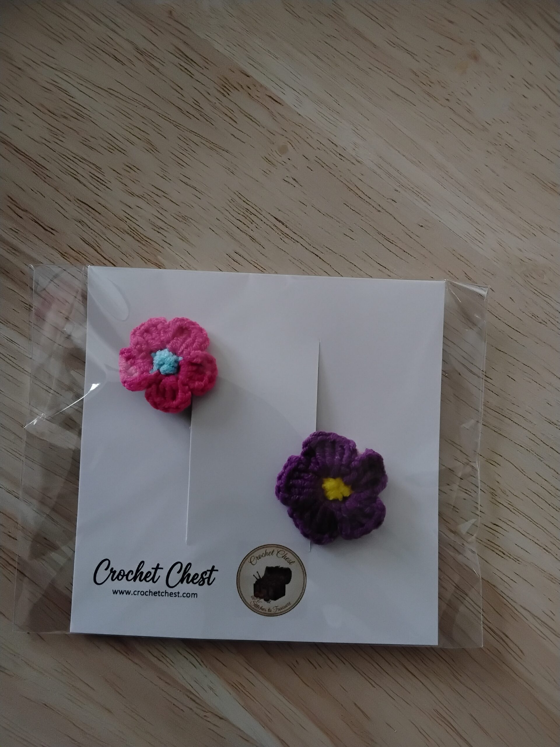 Handmade Crochet Flower Hair Clips Set With Cute Floral Hair Accessories