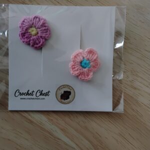 Handmade Crochet Flower Hair Clips Set With Cute Floral Hair Accessories